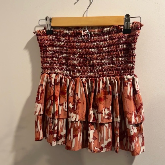 Silk ruffle mini skirt - Picture 6 of 6